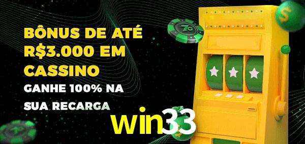 win33 melhor bônus de depósito
